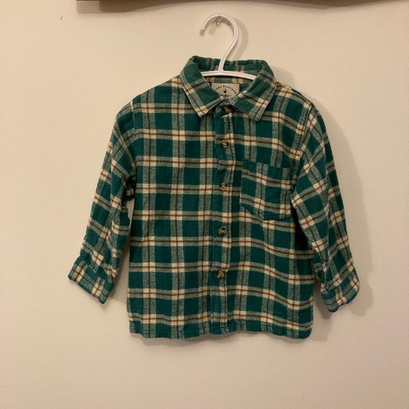 Hush Puppies Green Plaid Button Up Shirt - Picture 2 of 6